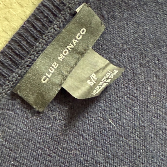 Club Monaco Wool Sweater Dress Black & Gray - Picture 6 of 7